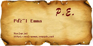 Pál Emma névjegykártya