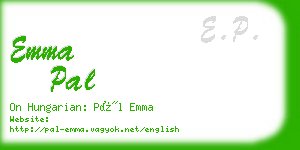 emma pal business card